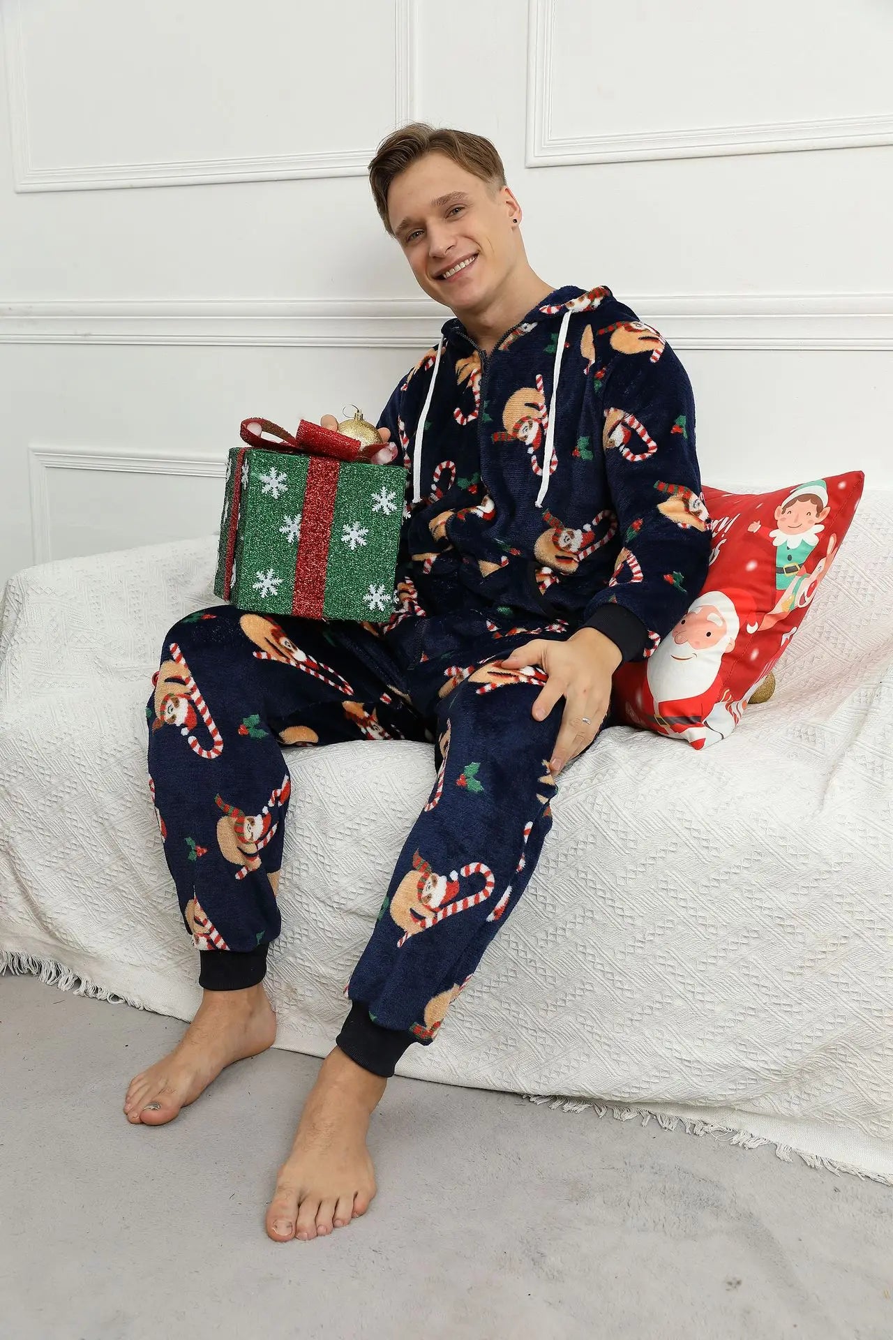 Pyjama combinaison homme noel