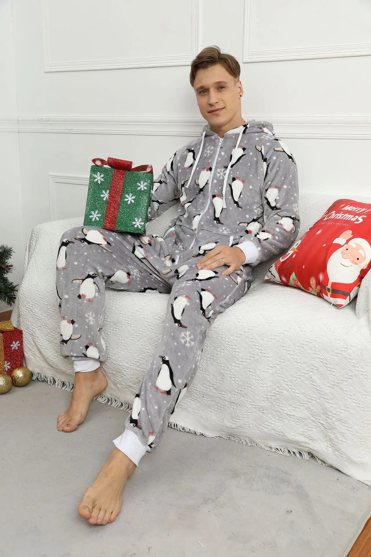 Pyjama combinaison homme noel