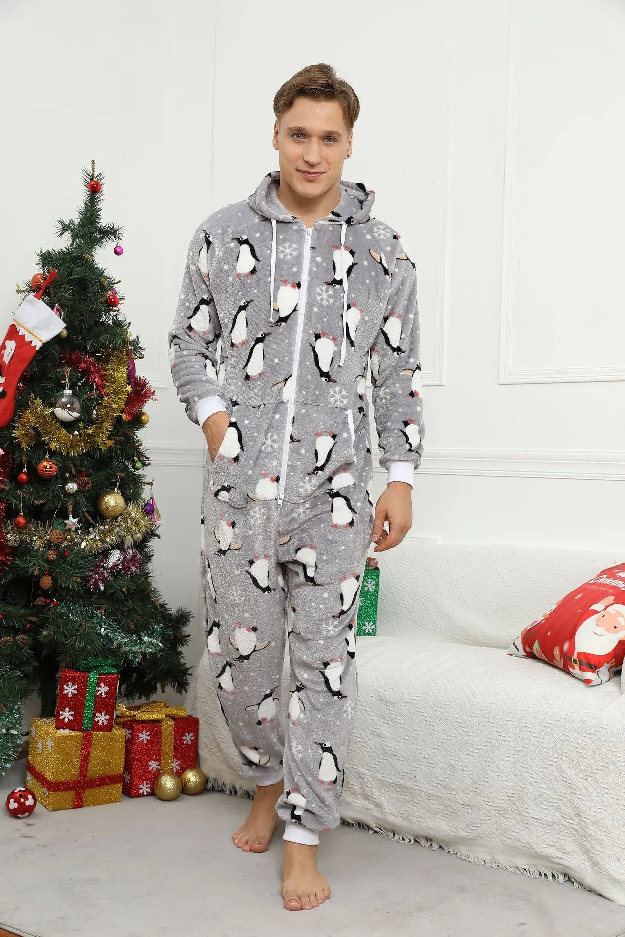 Pyjama combinaison homme noel